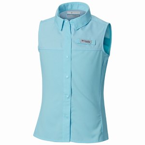 Columbia Tamiami™ Sleeveless Skjorta Flickor Blå (ZCNHD6905)